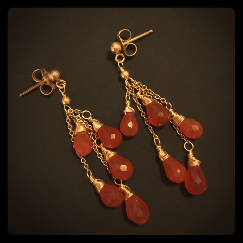 Carnelian earrings